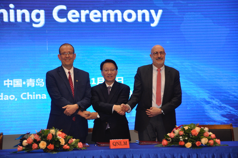 iHESP MOA signing ceremony at QNLM, Qingdao, China in October, 2017.